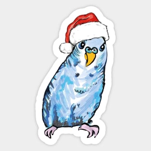 Christmas budgie Sticker